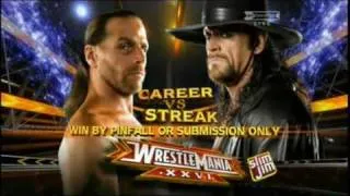 Undertaker vs Shawn Michaels Wrestlemania 26 Official Promo