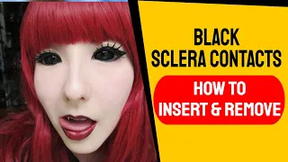 🆕 How To Insert And Remove Black Sclera Contact Lenses Black Sclera Contact Lenses Video