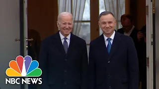 Biden meets with Polish president Duda following Kyiv visit