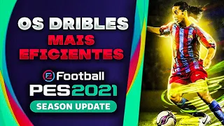 TUTORIAL DOS DOIS DRIBLES MAIS EFICIENTES DO PES 2021!! HOW TO DO DOUBLE TOUCH SKILL!! DRIBLES TOPS