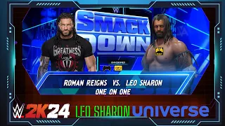 WWE Universe Week 1 - #smackdown - Roman Reigns VS Leo Sharon