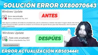 ERROR 0x80070643 | KB5034441 Windows Update SOLUCIONADO 2024