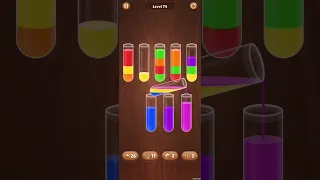 Color Water Sort Woody Puzzle Level 74 Walkthrough Solution Android/iOS