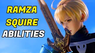 Final Fantasy Tactics Ramza Beoulve Abilities (Squire)