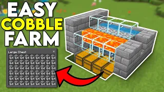 Minecraft 1.20 Easy Cobblestone Farm