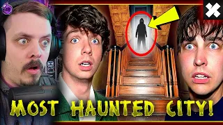 Sam and Colby - The Most Haunted City in America (w/ Karl Jacobs & Foolish) | REACTION