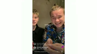 Marcus and Martinus-Livestream on 24/01/2019(they called a fan!!)