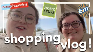 SHOPPING WITH BESTIE VLOG! | b&m, homesense, home bargains, next home | Christmas & Halloween 2022