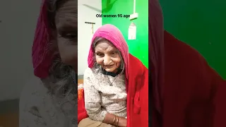 very old women singing a geet . age 95