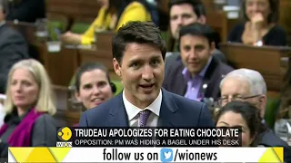 Justin Trudeau apologizes for eating chocolate bar