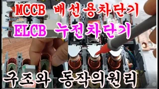 배선용차단기 와 누전차단기 의 구조와 동작의원리 #MCCB #ELCB