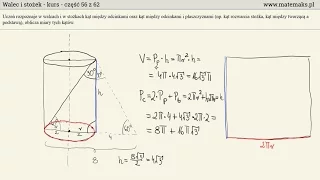 Walec i stożek - kurs podstawowy