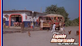 Cupido Motorizado Rumbo a Rio (Herbie Goes Bananas) - Reparando el bus (1980)