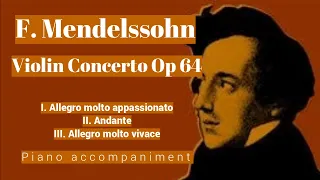 Mendelssohn - Violin Concerto Op 64 in E minor - Piano Accompaniment