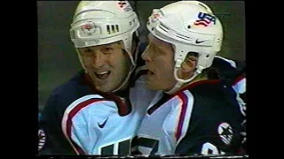 2002 Winter Olympics Men's Hockey USA vs Germany, Canada vs Finland Games