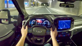 2023 Ford F-150 XLT Heritage - POV Night Drive (Binaural Audio)