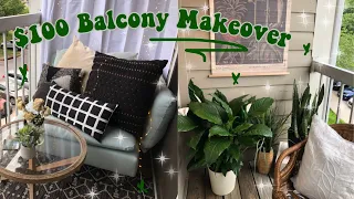 SMALL BALCONY MAKEOVER FOR $100