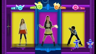 Playing Just Dance Disney Party with friends