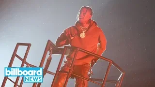 Travis Scott Lights Up Astroworld Festival With Headlining Set, Brings Out Kanye | Billboard News