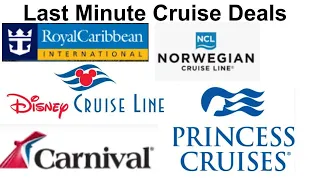 Last Minute Cruise Deals Week ending 9 29 2023