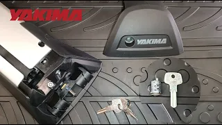 How to remove and replace locks inside a Yakima / Whispbar / Prorack