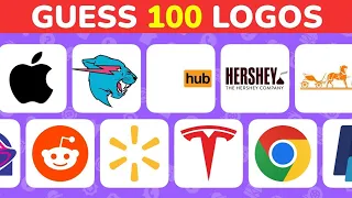 🔷Guess 🤔The 50 Logos in 3 Seconds ⌛ | Easy, Medium, Hard, Extra Hard | Famous Logo🗼