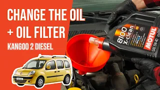 Change the oil and the oil filter Kangoo mk2 1.5 dCi 🛢