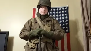 Getting dressed as a WWII GI for winter.