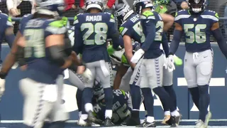 Seahawks Travis Homer Fake Punt TD Celebration.