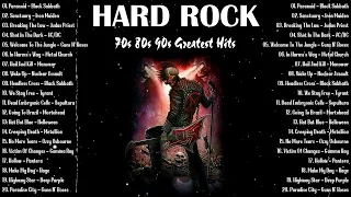 HARD ROCK - Best Hard Rock Of 70s 80s 90s - Black Sabbath, Iron Maiden, AC/DC, Judas Priest, Manowar