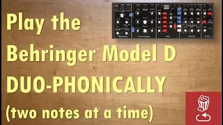 How to "upgrade"  the Behringer Model D to a duophonic synth