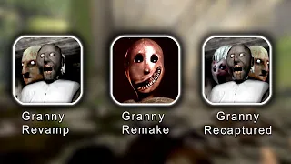 Main Door Escape | Granny Remake Vs Granny Recaptured v1.1.4 Vs Granny Revamp Full Gameplay