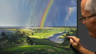 "Summer Rainbow" Acrylic. Artist - Viktor Yushkevich. #24 photos in 2020.