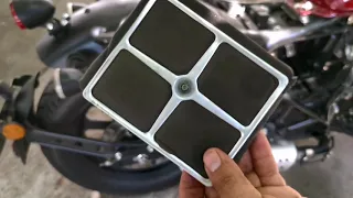 Cambiando el filtro de aire de la Keeway k-light
