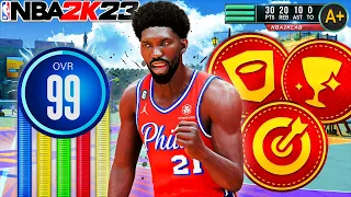 Best Build in NBA 2K23 One of a Kind Center Build : HOF Anchor Popper !