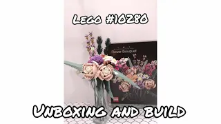 Lego 10280 Flower Bouquet Unboxing and Build Timelapse