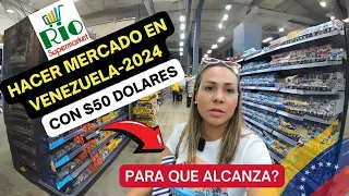 HACER MERCADO CON $ 50 DOLARES EN VENEZUELA 2024/para que en realidad alcanza?
