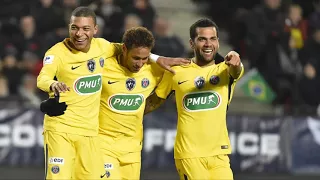 Rennes 1- 6 Paris Saint Germain Neymar, Kylian Mbappe and Angel Di Maria all score twice