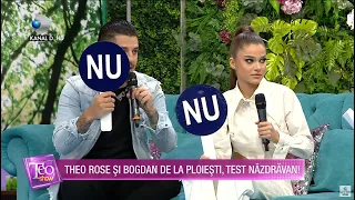 Teo Show (29.04.2021) - Theo Rose si Bogdan de la Ploiesti, test nazdravan cu intrebari deocheate