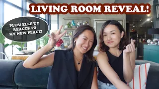 Renovated Living Room Reveal + Elle Uy Reacts To My New Place! | Laureen Uy