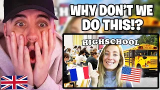 Brit Reacts to European vs American Highschools