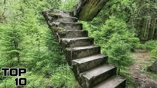 Top 10 Mysterious Staircases In The Woods