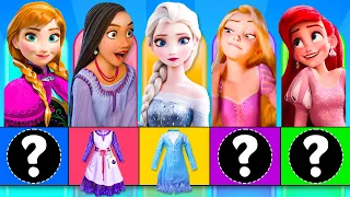 🔥 Guess the Character by Crown, Dress & Shoe #12 | Princess Disney Character Quiz, Disney Song