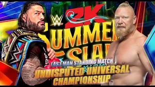 WWE 2K22 - Roman Reigns vs Brock Lesnar SummerSlam2022 Special | wwe 2K22 live stream | #wwe #raw