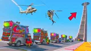 पूरी दुनिया का सबसे ऊंचा 😱😱 !! SUPER MEGA RAMP CHALLENGE GTA 5 !! 😲 AAL INDIAN TOP DJ कालिया बंदर 😭