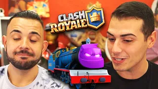 CICCIO GIOCA il TRENINO sul MIO ACCOUNT! - Clash Royale