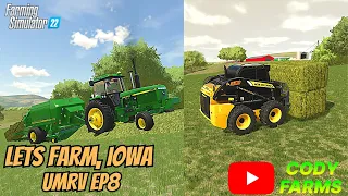 baling hay - UMRV - EP8 - LETS FARM IOWA