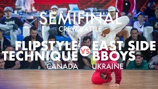 FlipStyle Technique vs East Side Bboys | Semifinal ROBC 2019 Crew