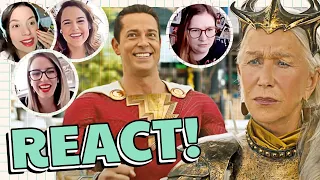 SHAZAM 2  - TRAILER COMPLETO + REACT E PRIMEIRAS IMPRESSÕES | EntreMigas #SDCC