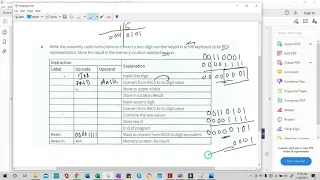 9608 Cambridge Computer Science - Assembly Language - last 3 questions Text book